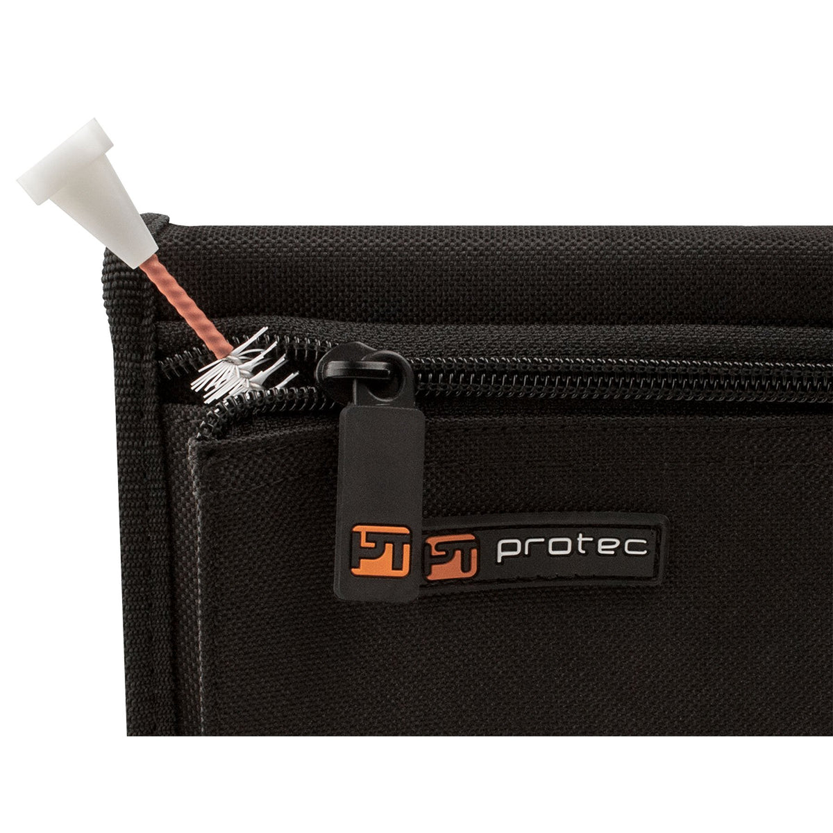 Protec - Small Brass (Trumpet) 2-Piece Nylon Mouthpiece Pouch with Zipper Closure-Accessories-Protec-Music Elements