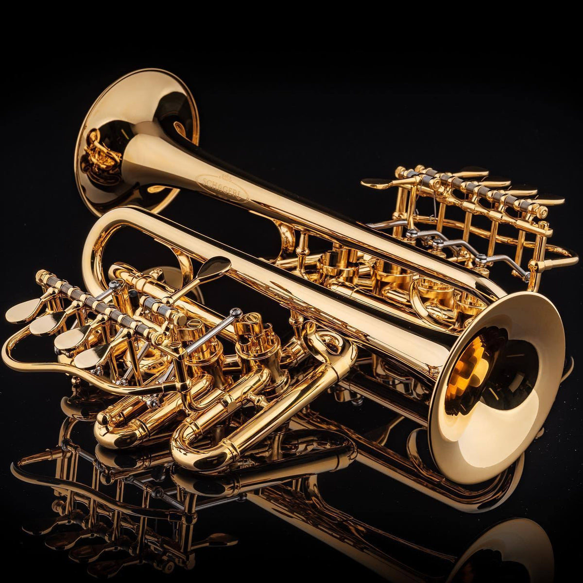 Schagerl - Meisterinstrumente - Berlin Rotary Piccolo Trumpets-Trumpet-Schagerl-Music Elements