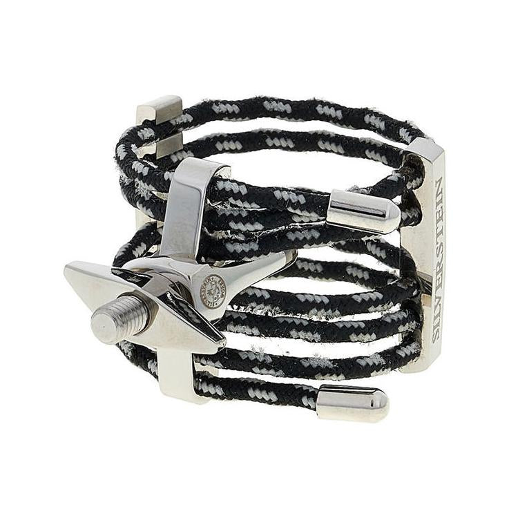 Silverstein - Original Saxophone Ligatures-Ligature-Silverstein-Brushed Silver-01 (Soprano Small)-Music Elements