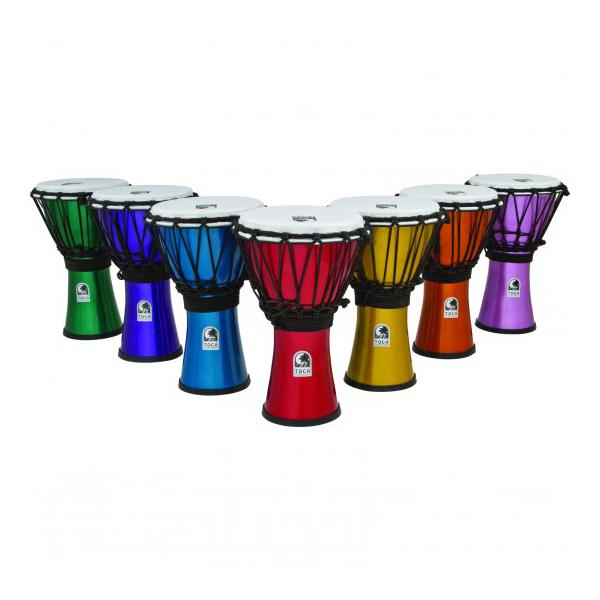 Toca Percussion - Freestyle Colorsound 7â€ Djembes (Set of 7)