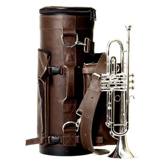 Torpedo Bag - Loredo Trumpet Bag with Mute Bag and Music Pouch-Case-Torpedo Bag-Chocolate Brown-Music Elements