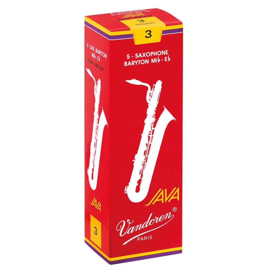 Vandoren - Java "Filed - Red Cut" Baritone Saxophone Reeds-Saxophone-Vandoren-Music Elements