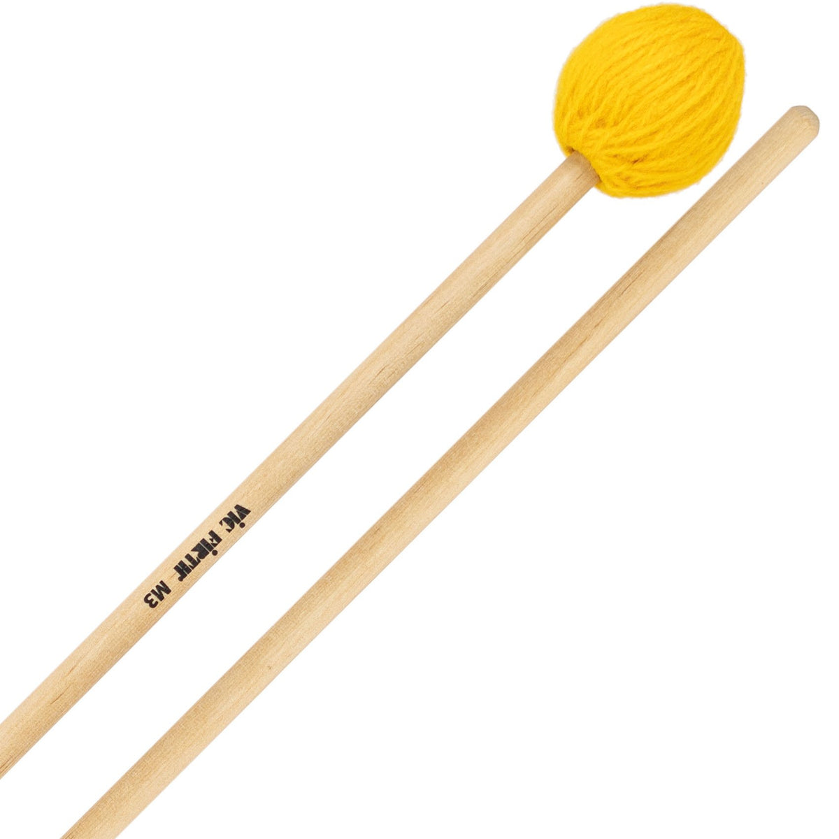 Marimba mallets Jasmin Kolberg Solo 4, 42 cm / common beech shaft (Ø 8 mm), yellow (hard)