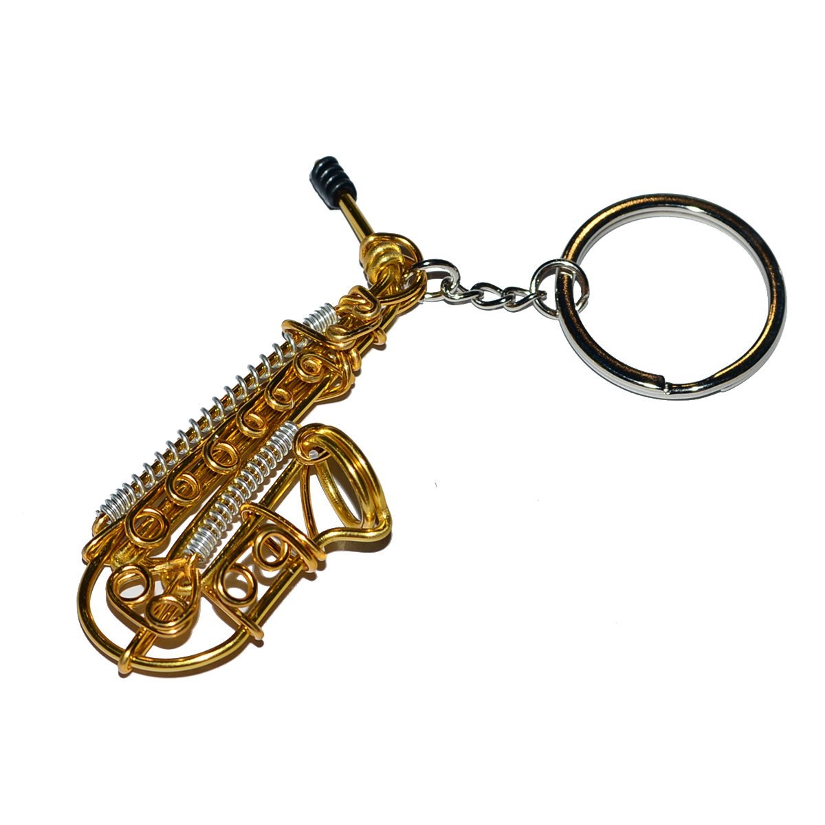 Wire Art Walker - Alto Saxophone Keychain-Accessories-Wire Art Walker-Music Elements