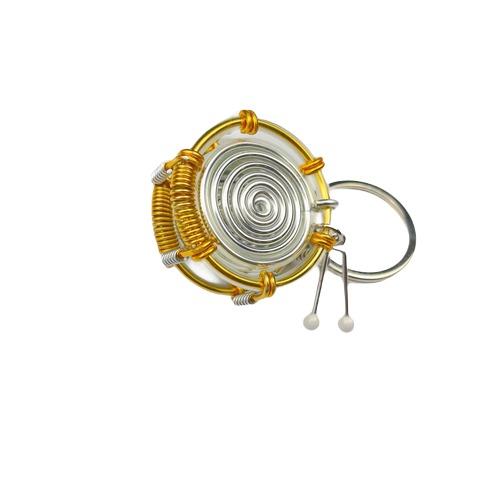 Wire Lover - Snare Drum Keychain (Gold)