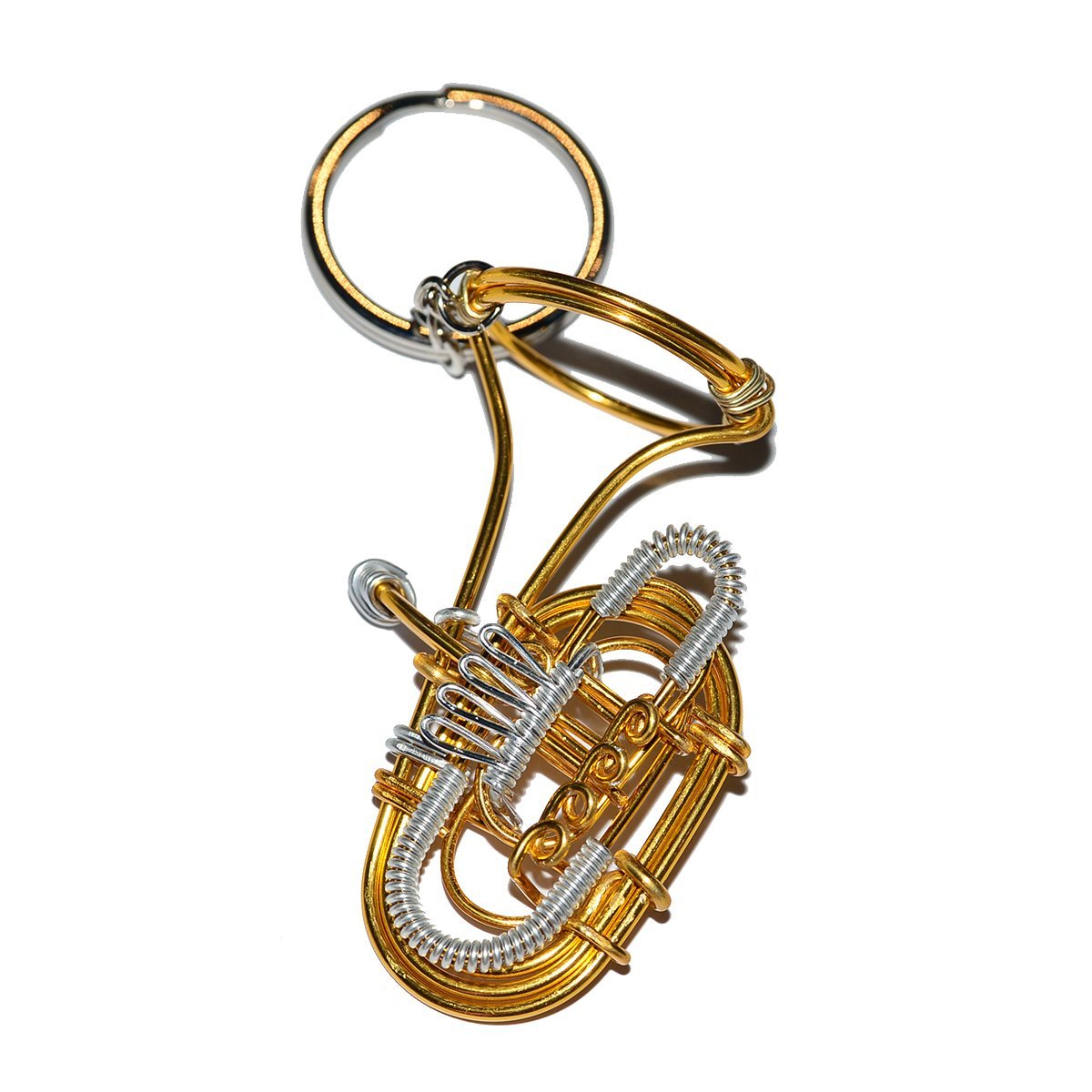 Wire Art Walker - Tuba Keychain-Accessories-Wire Art Walker-Music Elements